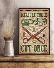 Sewing Measure Twice Cut Once 11x17 Poster lifestyle-poster-3