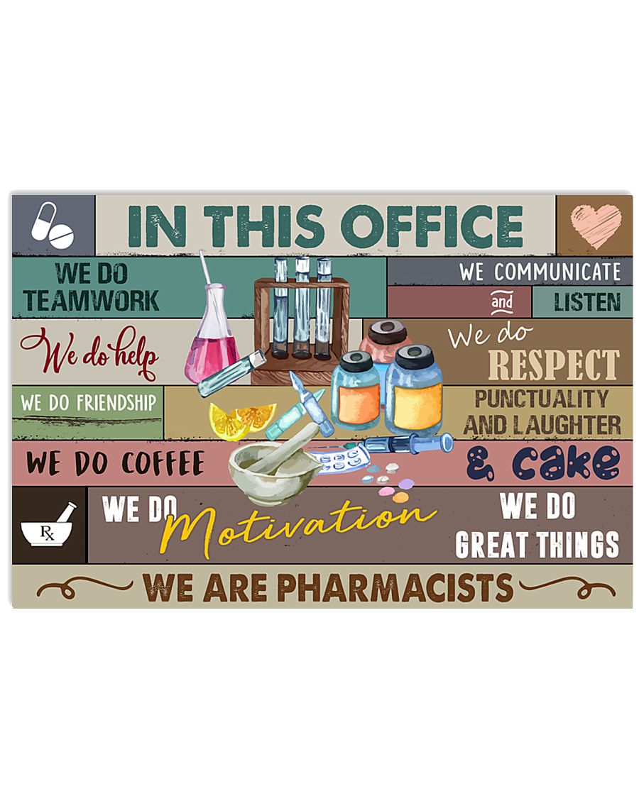 Pharmacist in office 24x16 Poster