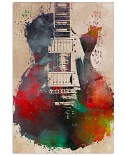 Watercolor Guitar Art Print 11x17 Poster front