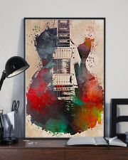 Watercolor Guitar Art Print 11x17 Poster lifestyle-poster-2