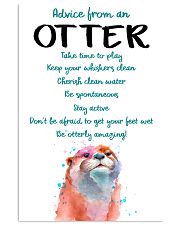 Otter Advice From An Otter 24x36 Poster front