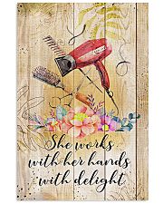 Hairdresser She Works With Her Hands With Delight 11x17 Poster front