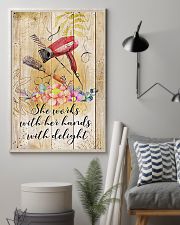 Hairdresser She Works With Her Hands With Delight 11x17 Poster lifestyle-poster-1
