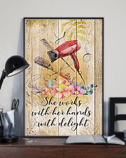 Hairdresser She Works With Her Hands With Delight 11x17 Poster lifestyle-poster-2