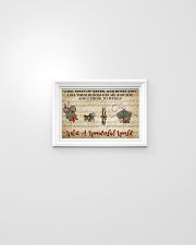 Crocheting I see trees of green red roses 17x11 Poster poster-landscape-17x11-lifestyle-02