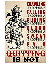 Firefighter crawling is acceptable 11x17 Poster front