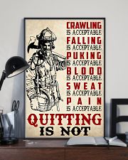 Firefighter crawling is acceptable 11x17 Poster lifestyle-poster-2