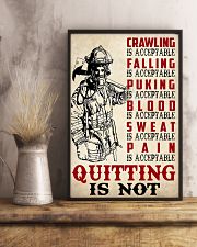 Firefighter crawling is acceptable 11x17 Poster lifestyle-poster-3