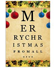 Optometrist Merry Christmas 11x17 Poster front