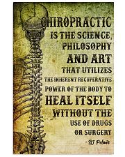 Chiropractic Is The Science Philosophy And Art 11x17 Poster front