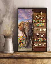 Autism Special Mom Hears What A Child Cannot Say 11x17 Poster lifestyle-poster-3