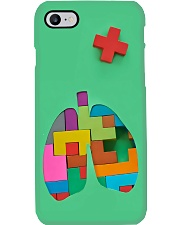 Respiratory Therapist Colorful Puzzle Lungs Phone Case i-phone-7-case