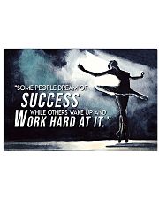 Ballet Motivation Success Ballerina 17x11 Poster front