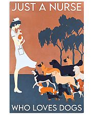Just A Nurse Who Loves Dogs 11x17 Poster front