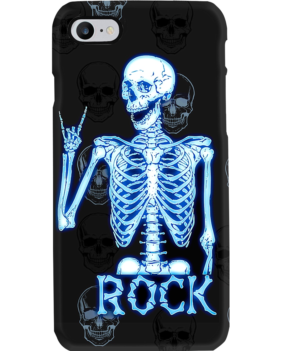 Radiologist Rock Skeleton Phone Case
