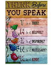 Think Before You Speak Teacher 11x17 Poster front