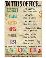 Social Worker In This Office We Work Together 11x17 Poster front