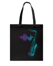 Saxophone Heartbeat Tote Bag thumbnail
