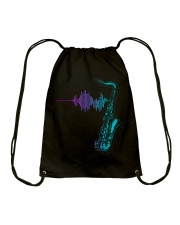 Saxophone Heartbeat Drawstring Bag thumbnail