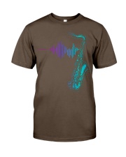 Saxophone Heartbeat Premium Fit Mens Tee thumbnail