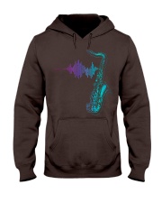 Saxophone Heartbeat Hooded Sweatshirt thumbnail