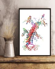 Chiropractor Colorful Spine With Birds 11x17 Poster lifestyle-poster-3