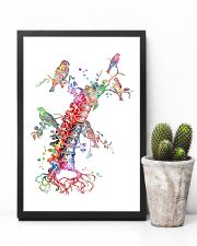 Chiropractor Colorful Spine With Birds 11x17 Poster lifestyle-poster-8