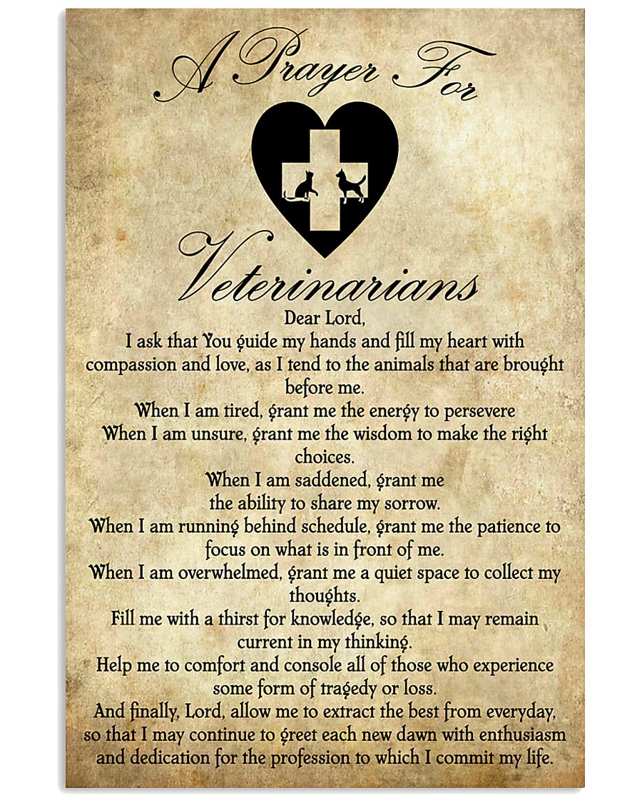 Veterinarian Prayer 11x17 Poster