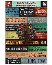 Social Worker Being a social worker means 11x17 Poster front
