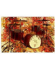 Drummer Red Drum Set 17x11 Poster front