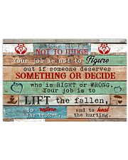Social Worker Your job is to heal Poster 17x11 Poster front