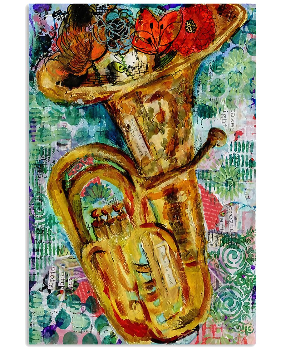 Tubist Tuba Water Colors 11x17 Poster