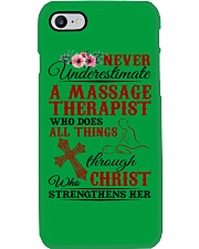 Massage Therapist Does All Things Phone Case tile