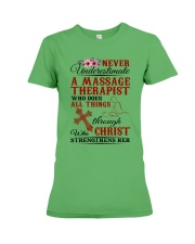 Massage Therapist Does All Things Premium Fit Ladies Tee tile