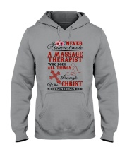 Massage Therapist Does All Things Hooded Sweatshirt tile