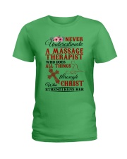 Massage Therapist Does All Things Ladies T-Shirt tile
