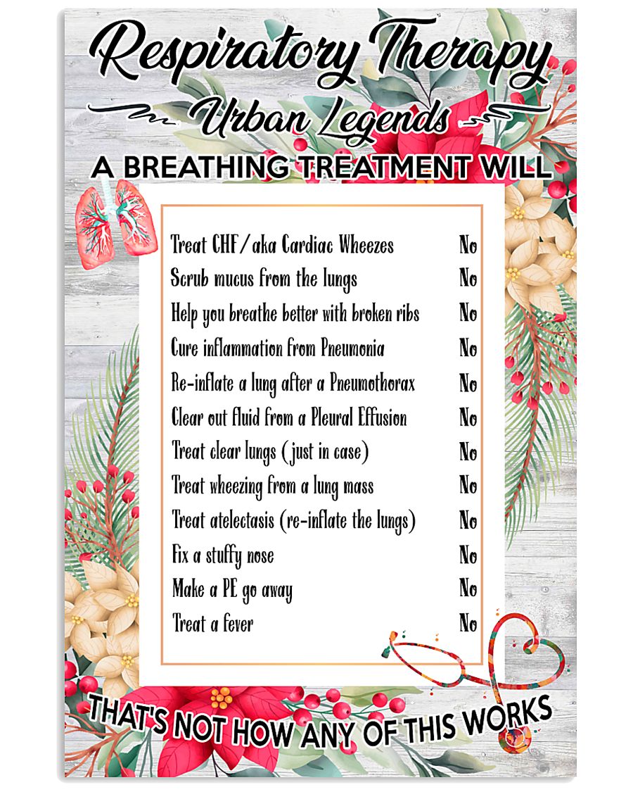 Respiratory Therapy Urban Legends 11x17 Poster