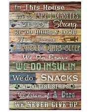 Diabetes In This House We Never Give Up 11x17 Poster front