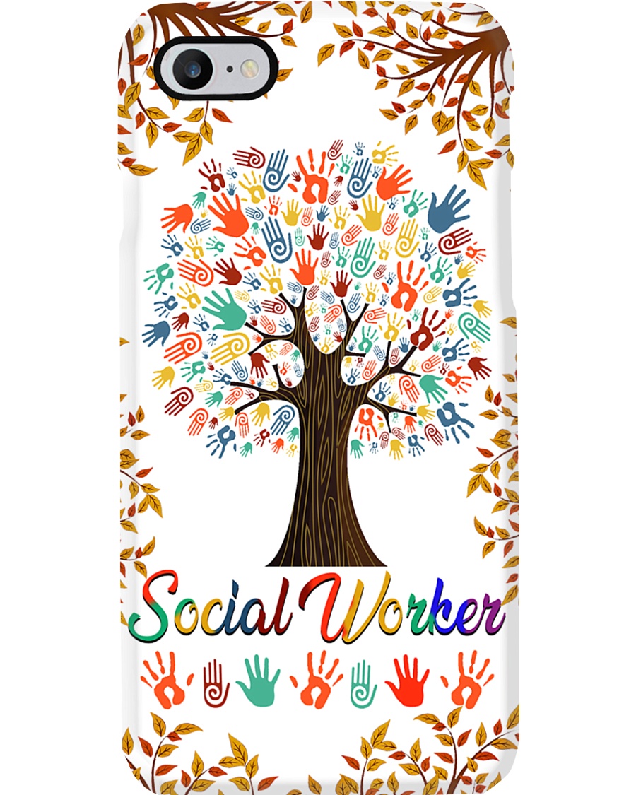 Social Worker Colorful Tree Phone Case