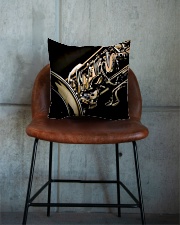 Saxophone Gift Square Pillowcase aos-pillow-square-front-lifestyle-04