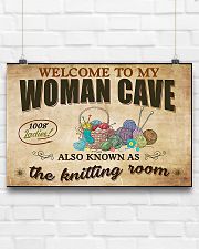 Crochet and Knitting Welcome To My Woman Cave 24x16 Poster poster-landscape-24x16-lifestyle-18