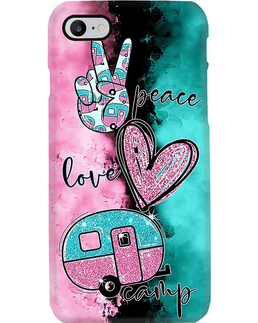 Peace Love Camping Phone Case