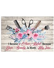 I Became Hairstylist Hairdresser 17x11 Poster front
