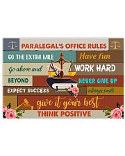 Paralegal Office Rules Art Print 17x11 Poster front