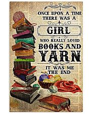 There was a girl who really loved books and yarn 11x17 Poster front