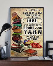 There was a girl who really loved books and yarn 11x17 Poster lifestyle-poster-2