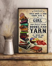 There was a girl who really loved books and yarn 11x17 Poster lifestyle-poster-3