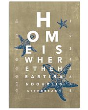 Optometrist Beach Eye Chart 11x17 Poster front