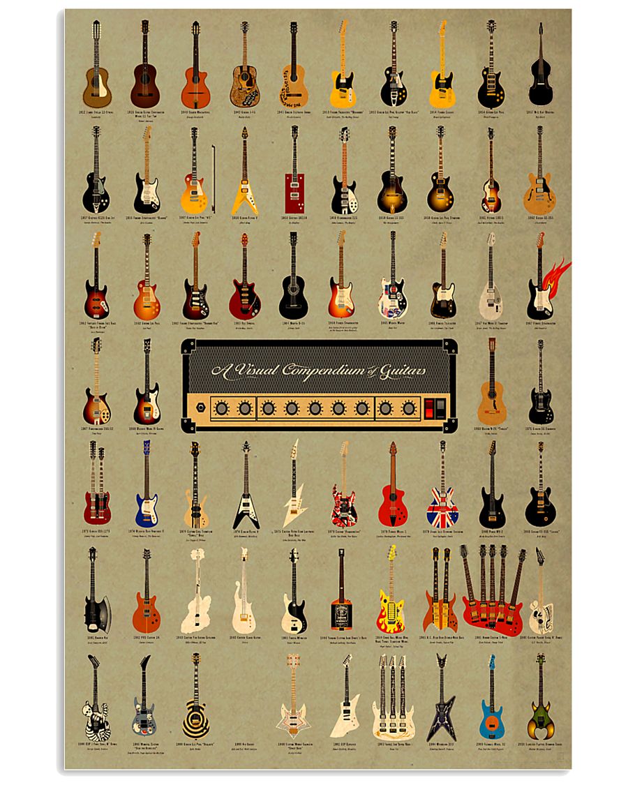 World Of Guitars 11x17 Poster