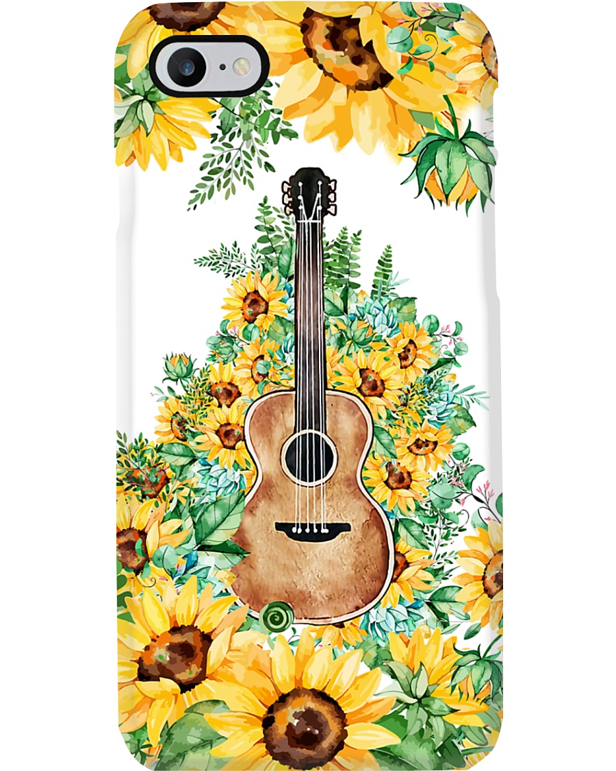 Guitar Sunflowers Phone Case